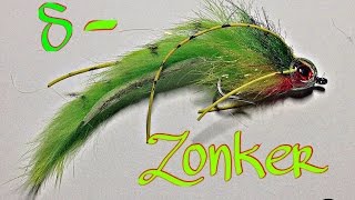 fly tying SZONKER STREAMER por Jorge G [upl. by Gnuoy]