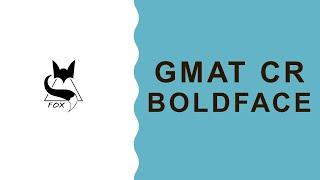 LESSON 1 GMAT CRITICAL REASONING  BOLDFACE [upl. by Sclater]