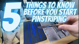 How to pinstripe for beginners  five things to know before you start pinstripingpart 1 [upl. by Bilat]