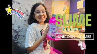 Unicorn Slime Kit Review 🦄 😱 [upl. by Rumney]