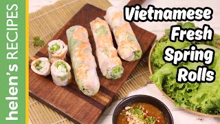 Vietnamese Fresh Spring Rolls  Các món cuốn đặc sản Việt Nam  Helens Recipes [upl. by Miah]