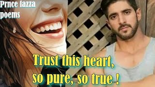 Trust this heart❤️🧡prince fazza poemswhy love fazzaفزاع duet relationship foryou [upl. by Nagah]