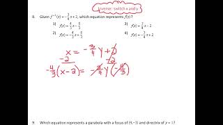 Algebra 2 Regents Review Unit 5  Part 2 [upl. by Idelson]