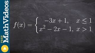 Learn how to determine if a piecewise function is continuous and differentiable [upl. by Anyahc]