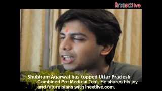 CPMT 2012 topper Shubham Agarwals interview [upl. by Aninay357]