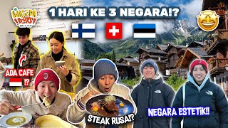 1 HARI KE 3 NEGARA ADA CAFE INDONESIA DI SWISS COBA CHEESE FONDUE amp STEAK RUSA  WORLD TRIP [upl. by Muna515]