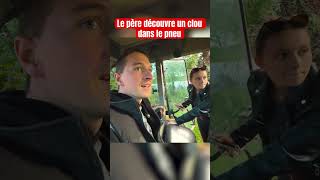 Le père découvre un clou dans le pneu du tracteur agriculture tracteur probleme pneu [upl. by Sacrod342]