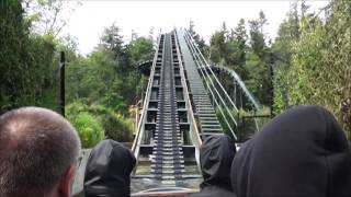 Europes steepest water coaster Congo Splash in Knuthenborg Safari Park Denmark [upl. by Brig72]