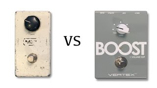 Vintage MXR Micro Amp vs Vertex Boost [upl. by Cordey]