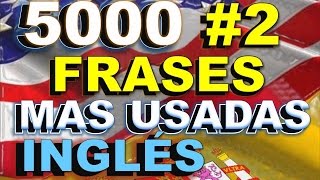 FRASES2 INGLÉS ESPAÑOL  CON PRONUNCIACIÓN Most Common English Phrases [upl. by Aekal]