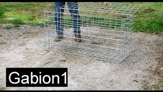 How to assemble a gabion basket in 4 minutes [upl. by Cirtap797]