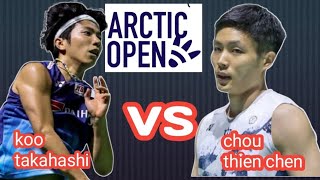 chou tien chen TPE VS koo takahashi JPN  MS  SF  CLASH ROYALE ARCTIC OPEN 2024 [upl. by Reinar]