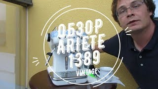 Обзор  разбор рожковой кофеварки Ariete 1389 Vintage [upl. by Airotkciv]