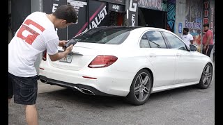 Mercedes E300 RESONATOR AND MUFFLER Delete  2019 mercedes e300 exhaust sound [upl. by Ida]