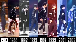 Michael Jackson Billie Jean Moonwalk Evolution 19832009  High Quality [upl. by Nilson]