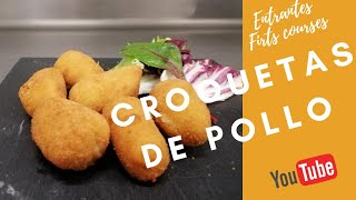 Croquetas de pollo CookingChicken Croquettes Cooking [upl. by Anaeerb591]