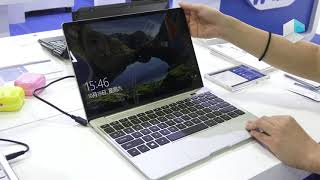 Weiheng and Inventech laptop with Qualcomm Snapdragon 850 and ultra narrow bezel on 3 sides [upl. by Aba]