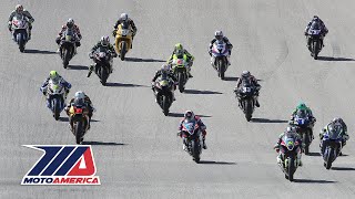 MotoAmerica EBC Brakes Superbike Race 1 at COTA [upl. by Allertse]