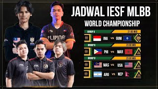 JADWAL IESF MLBB WORLD CHAMPIONSHIP 2024  HARI INI SELASA 12 NOVEMBER 2024 [upl. by Perla434]