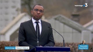 Hommage à Robert Hébras  discours de Pape Ndiaye [upl. by Hinckley39]