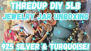 925 Silver Turquoise Silpada amp Cats 😍 Thredup DIY 5lb Jewelry Jar Unboxing AZ jewelryunboxing [upl. by Lutim]