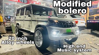 Modified bolero  bolero 20 inch alloy wheels  bolero android player  high end sound system [upl. by Adrial504]