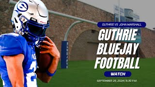 Watch Guthrie Football at John Marshall [upl. by Acyssej254]