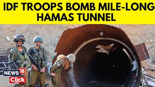 Israel Hamas News  Israel Forces Discover Another Hidden Tunnel In Gaza  Israel Gaza News  N18G [upl. by Darla]