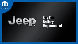 Key Fob Battery Replacement  How To  2023 Jeep Cherokee [upl. by Ainej]