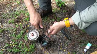 Day Hike Pulau Ubin  Testing Evernew Titanium 500ml pot and Ti Dx Alcohol Stove [upl. by Yentruoc]