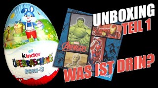 kinder Überraschung ® Riesen Ei mit Marvel © Avengers Figur  Welcher Superheld ist drin  Teil 1 [upl. by Elberfeld782]