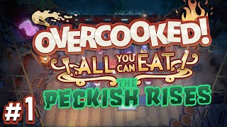 Overcooked Ever Peckish Rises  1  FELLOWSHIP 4Player Gameplay [upl. by Nylanna]