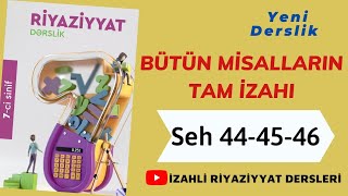 7ci sinif Riyaziyyat seh 444546 Rasional ededlerin müqayisesi butun misallarin izahi 2022 nesr [upl. by Anig]