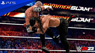 WWE 2K23  Triple H vs Roman Reigns  No Holds Barred Match  PS5™ 4K60 [upl. by Ginsberg]