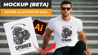 How to Mockup in Illustrator 2024  Generative Ai Tools [upl. by Latnahs100]