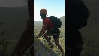 Come discover the Via Ferrata on Vache Noire mountain at Parc national du MontTremblant [upl. by Fe361]