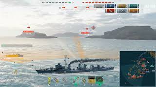 World of Warships  Orage in Mode Shuffle  173403 damage  Triple Kill  Lose [upl. by Coltin]