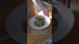 🥔🍲 LEEK amp POTATO SOUP SWEET SAUSAGE PARMEGGIANO REGGIANO 🍲🥔 soup italianfood asmr cooking [upl. by Bidget]