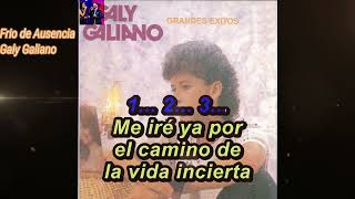 Karaoke 🎤 Frío de Ausencia ♪ Galy Galeano ♪ Pista con 2da [upl. by Akerley107]