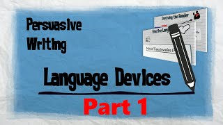 Persuasive Techniques Part 1  Persuasive Writing  EasyTeaching [upl. by Oakes70]