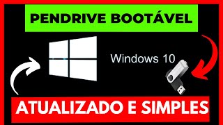 COMO FAZER UM PENDRIVE BOOTÁVEL RÁPIDO E SIMPLES ATUALIZADO 2024 [upl. by Eelrebmik]