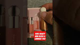 Rare Beauty Mini Blush ampLuminize Trio IRL vs Packaging makeup rarebeauty minitrio trio irl [upl. by Animas]