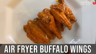 Easy Crispy Air Fryer Buffalo Chicken Wings Recipe in the Ninja Foodi [upl. by Ahseuqram442]