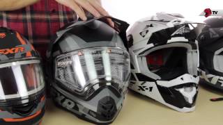 FXR Snowmobile Helmet Guide 2015 [upl. by Tnairb]