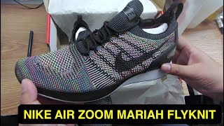 Nike Air Zoom Mariah Flyknit Racer Multicolor Mens Shoe Unboxing [upl. by Leidgam905]