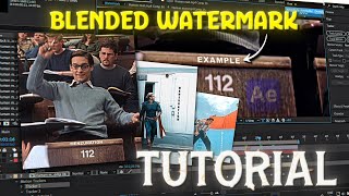 How to make Blended Watermarks  After Effects Beginners Tutorial [upl. by Nawor]