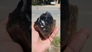 Natural black crystal natural crystals rocks gemstone [upl. by Deach]