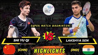 Throwback‼️Super Match 🔴 Shi Yu Qi CHN vs Lakshya Sen IND China master badminton [upl. by Loyce313]