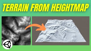 Create Terrain from a Heightmap Unity Tutorial [upl. by Julianne]