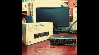 Распаковка Аудиокарты Behringer UMC204HDUnboxing the Behringer UMC204HD Audio CardFORCE MSC30 [upl. by Bowne]